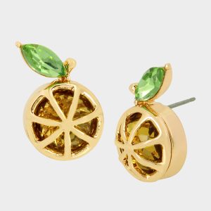 LEMON DROP LEMON STUD EARRINGS YELLOW