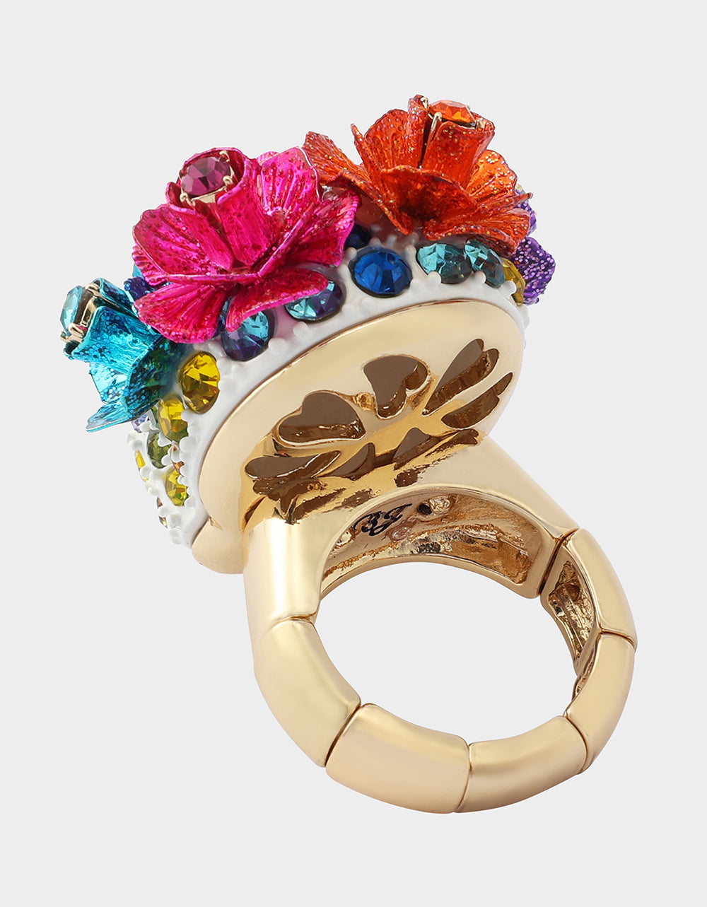 PAVE SKULL STRETCH RING MULTI - Image 4