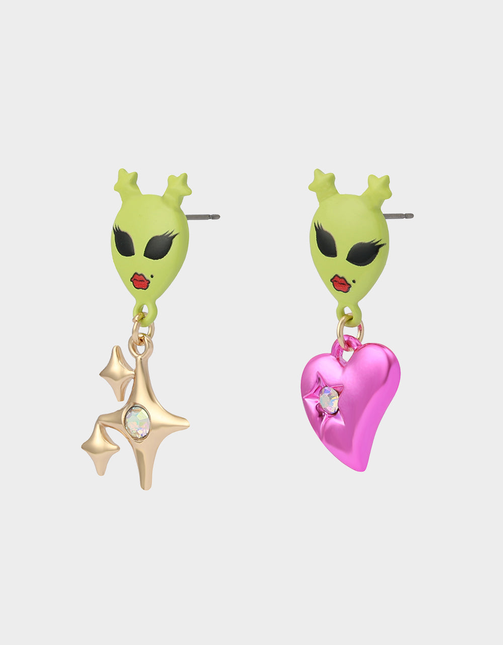 ALIEN MISMATCH DROP EARRINGS MULTI - Image 2