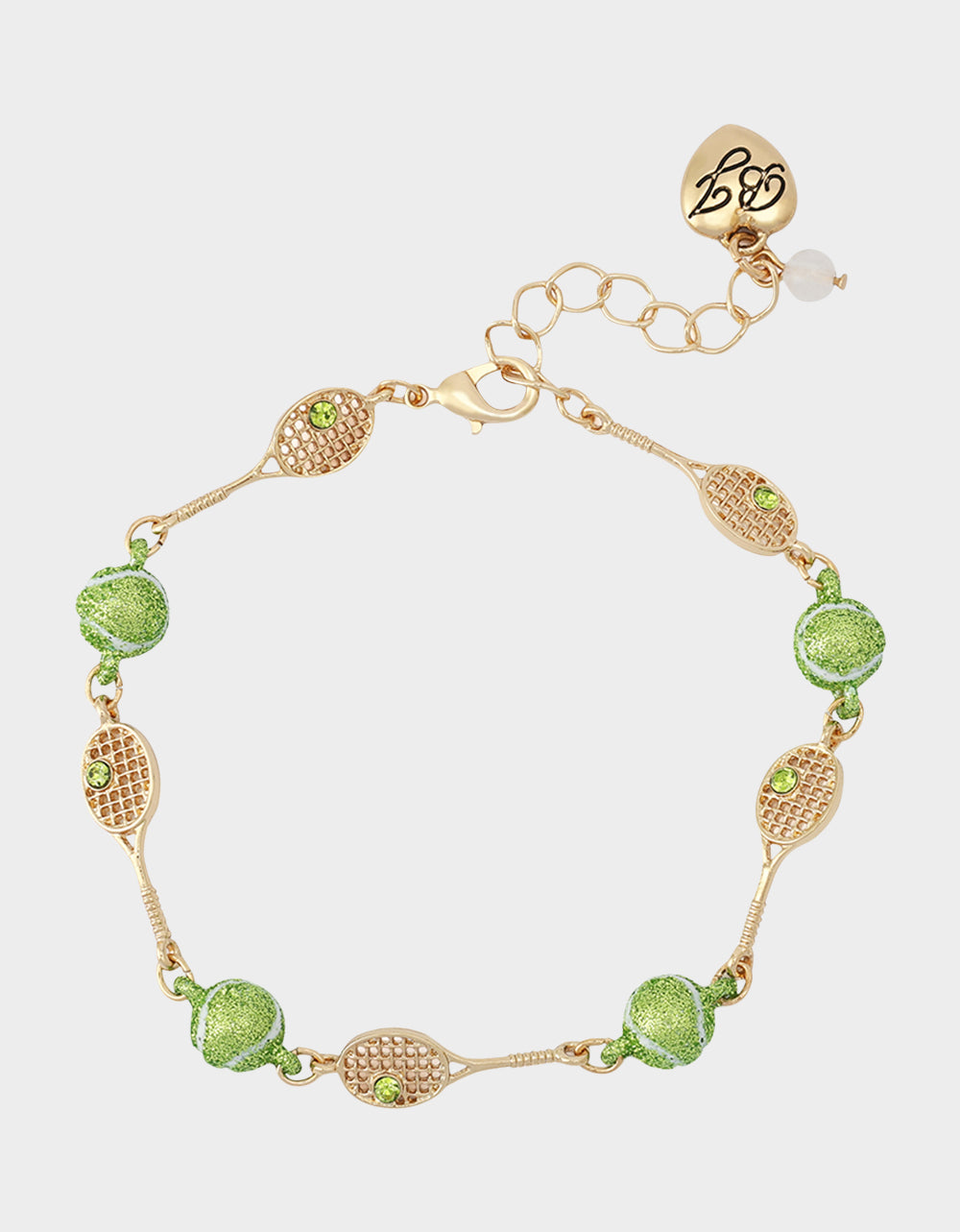 TENNIS RACQUET FLEX BRACELET GREEN
