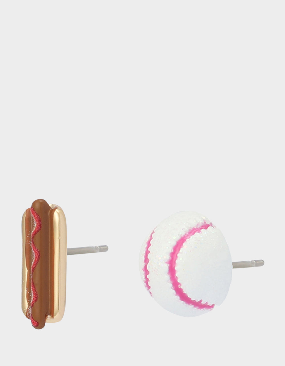 MISMATCH HOTDOG BASEBALL STUDS WHITE - Image 2