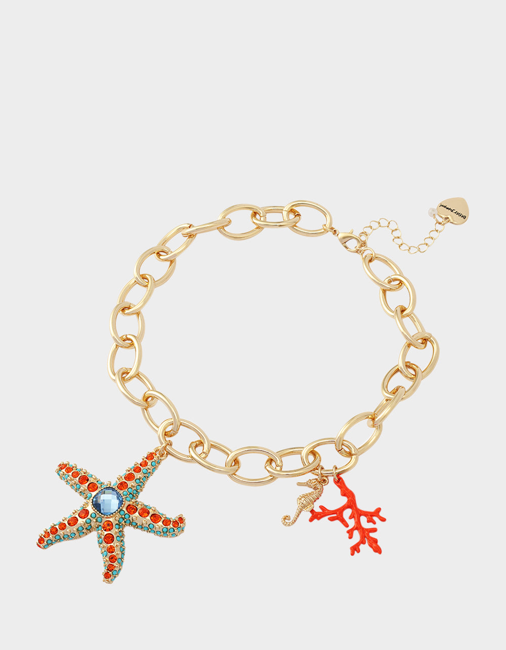 STARFISH SHORT PENDANT NECKLACE ORANGE - Image 3