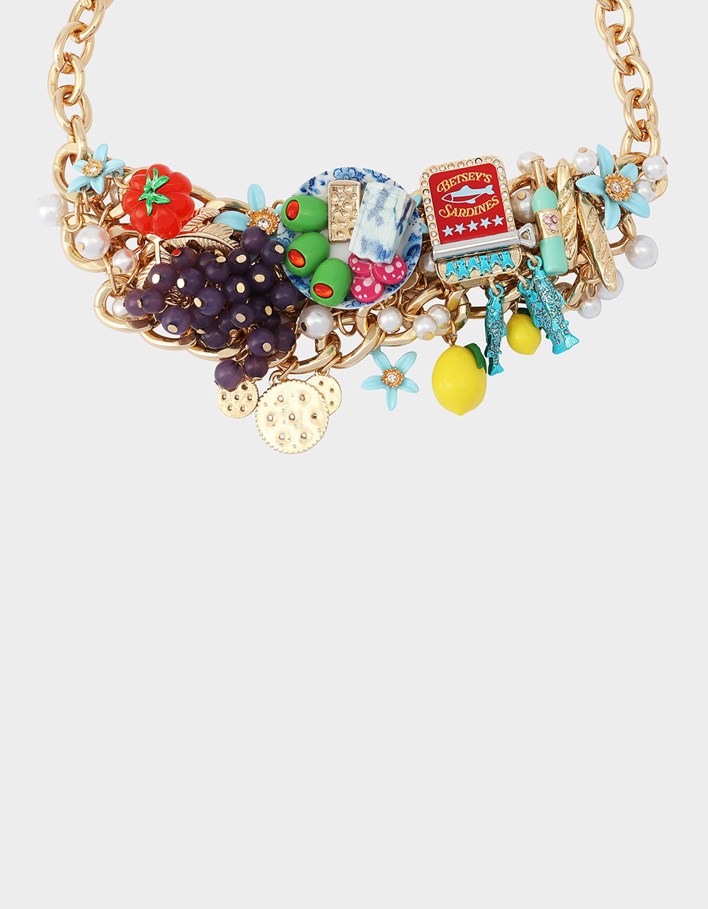CHARCUTERIE BAUBLE FRONT NECKLACE MULTI - Image 4