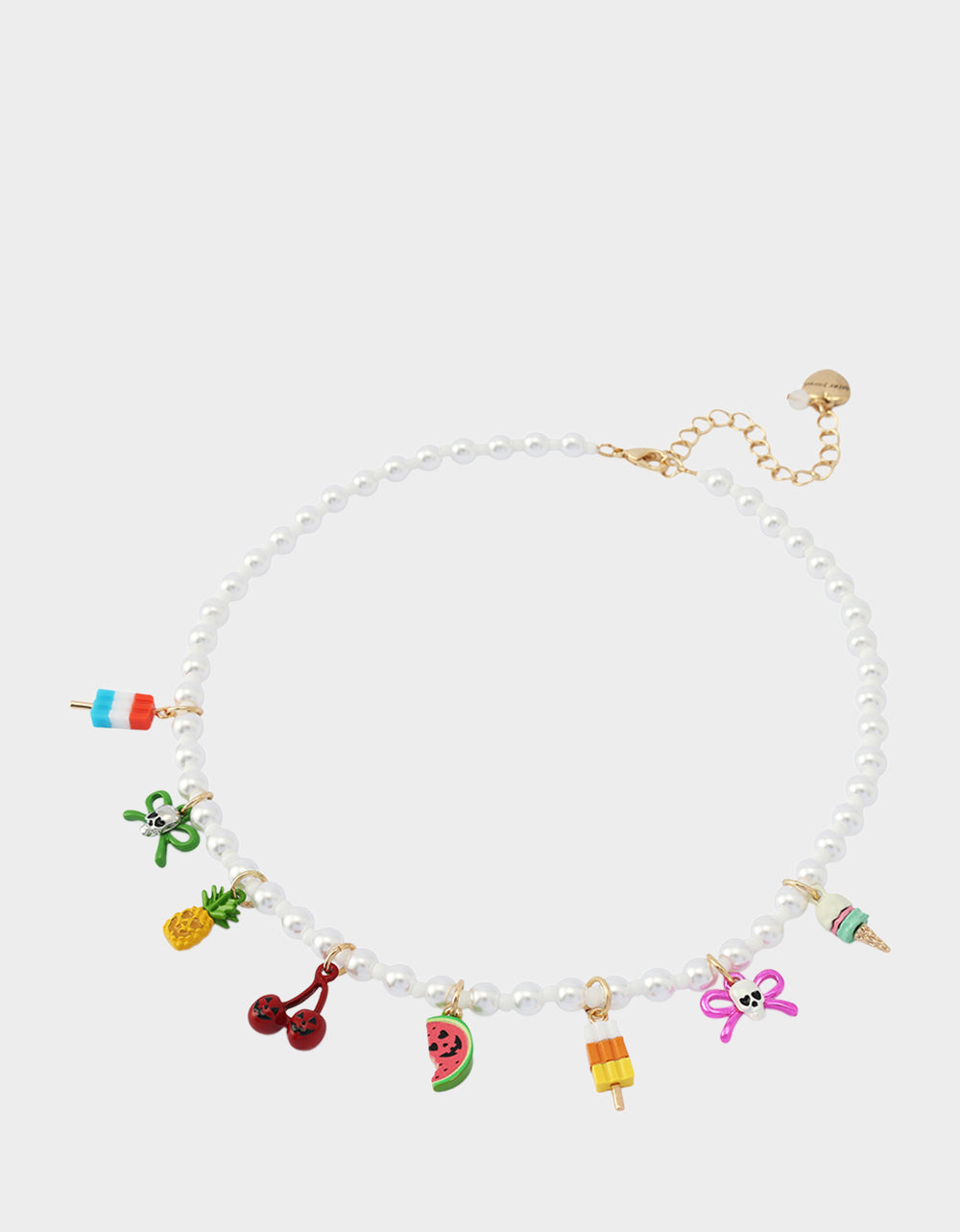 SUMMERWEEN CHARM FRONTAL NECKALCE PEARL - Image 2