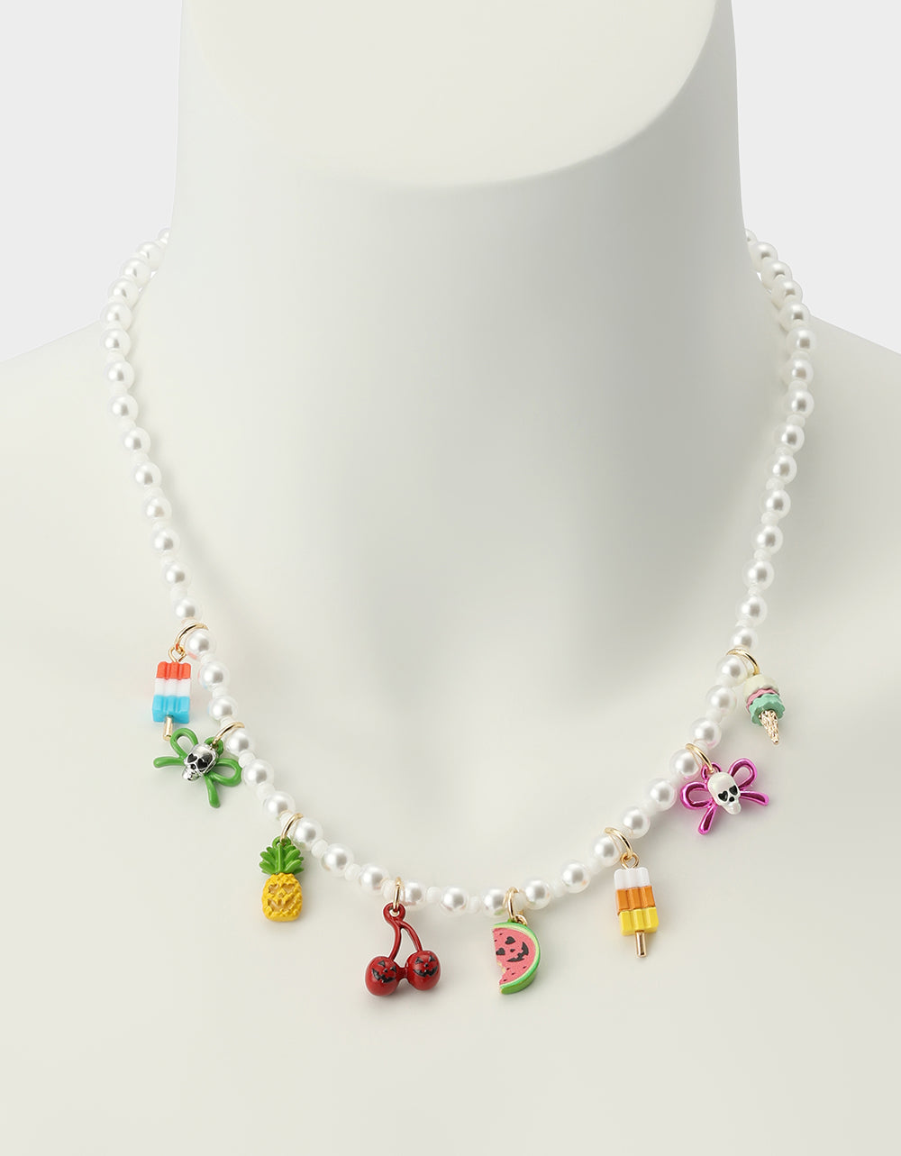 SUMMERWEEN CHARM FRONTAL NECKALCE PEARL - Image 4