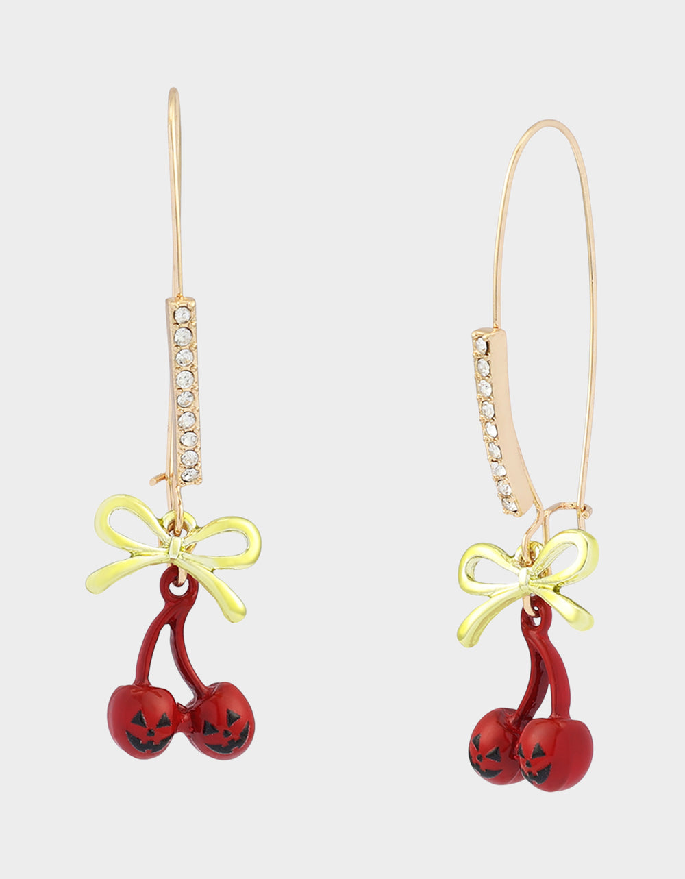 SPOOKY CHERRY SHEPHERD HOOK EARRINGS RED