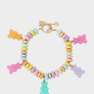 GUMMY BEAR CHARM FLEX BRACELET MULTI