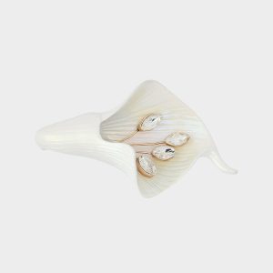 CALLA LILY BROOCH WHITE