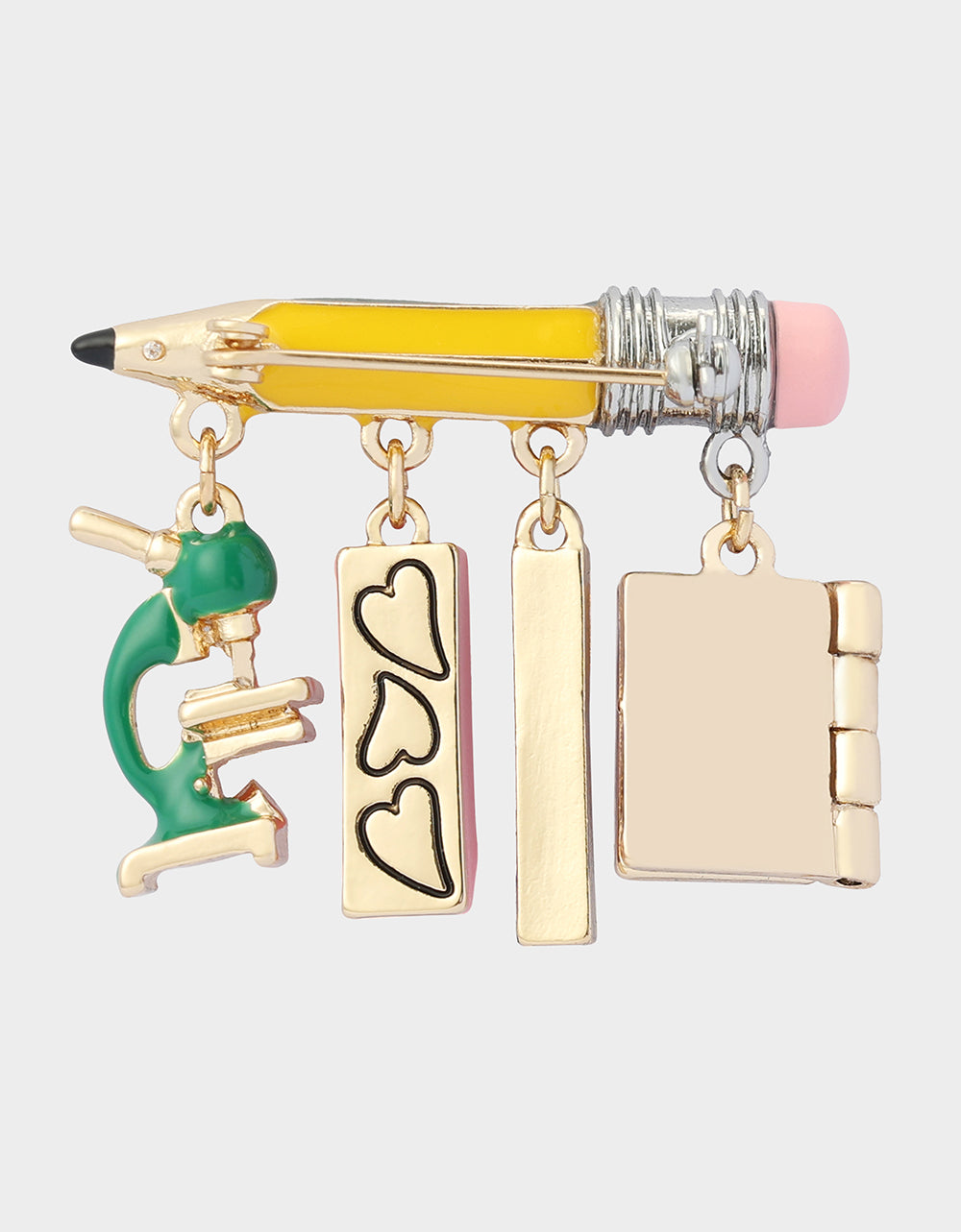 SCHOOL SUPPLIES BROOCH MULTI - Image 3