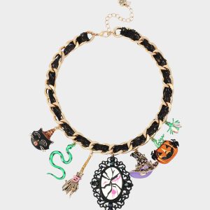 WITCHY LACE FRONTAL NECKLACE MULTI