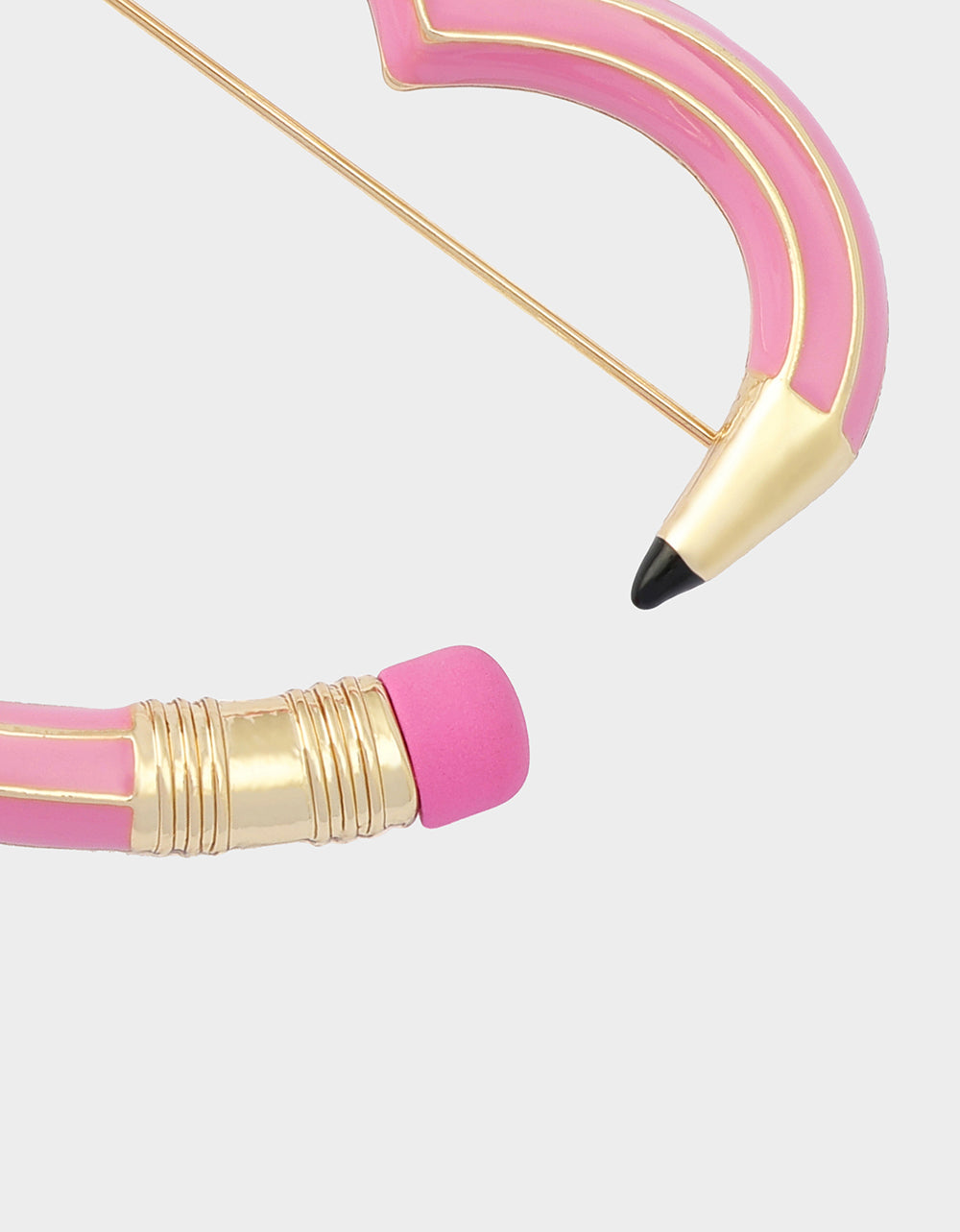 HEART PENCIL BROOCH PINK - Image 3