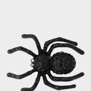 SPIDER BROOCH BLACK