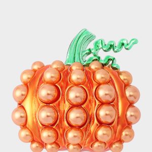 PUMPKIN BROOCH ORANGE