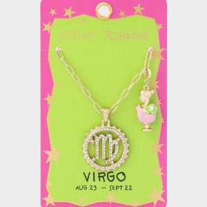 VIRGO CHARM PENDANT PINK