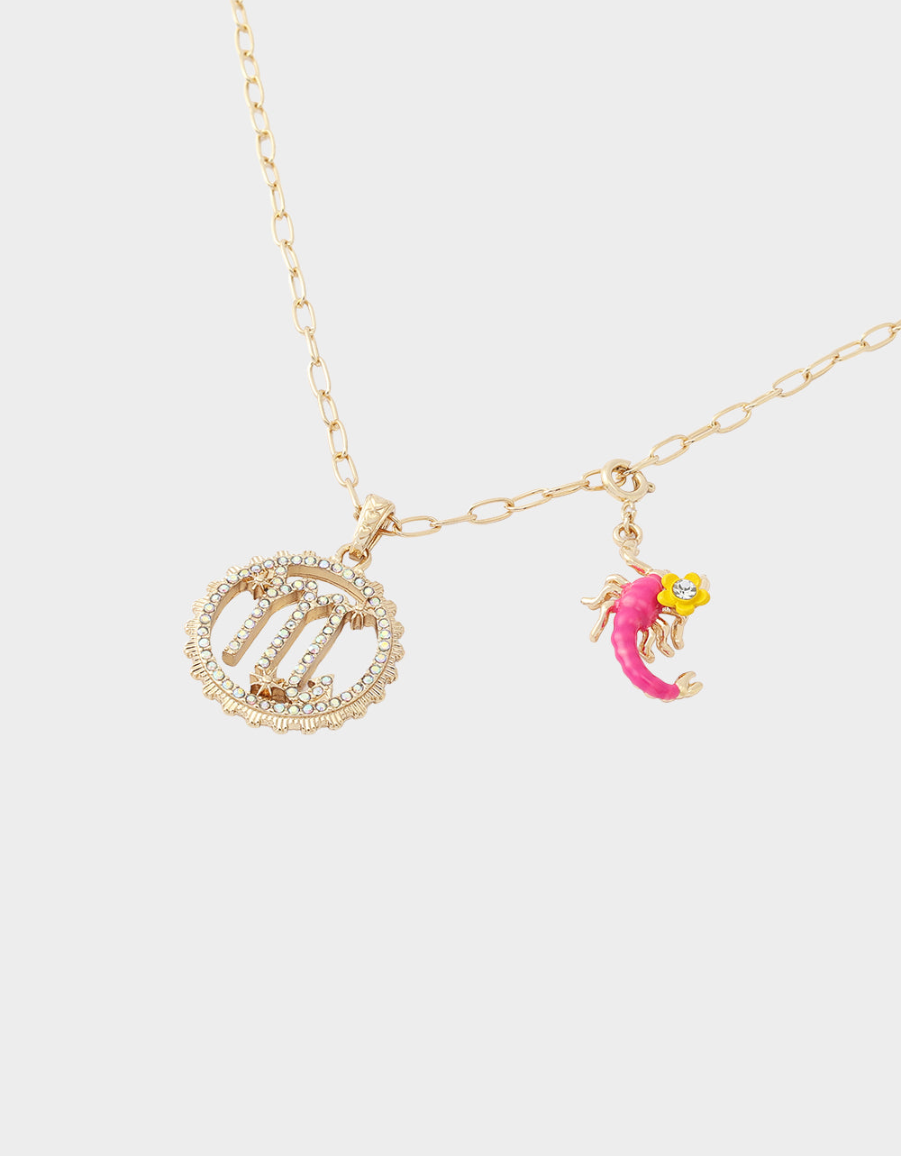 SCORPIO CHARM PENDANT PINK - Image 2