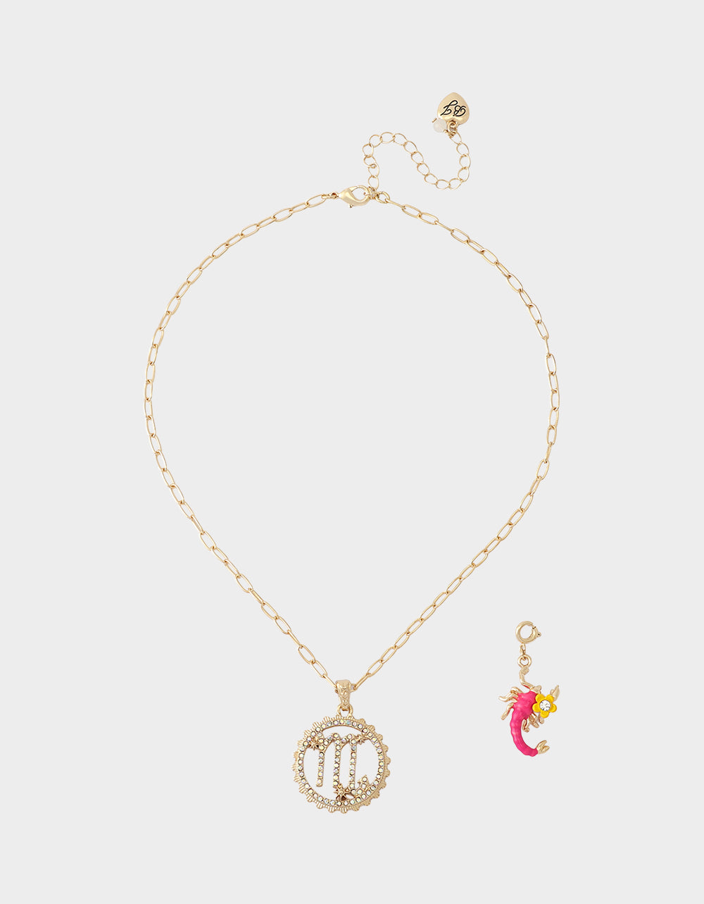 SCORPIO CHARM PENDANT PINK - Image 6