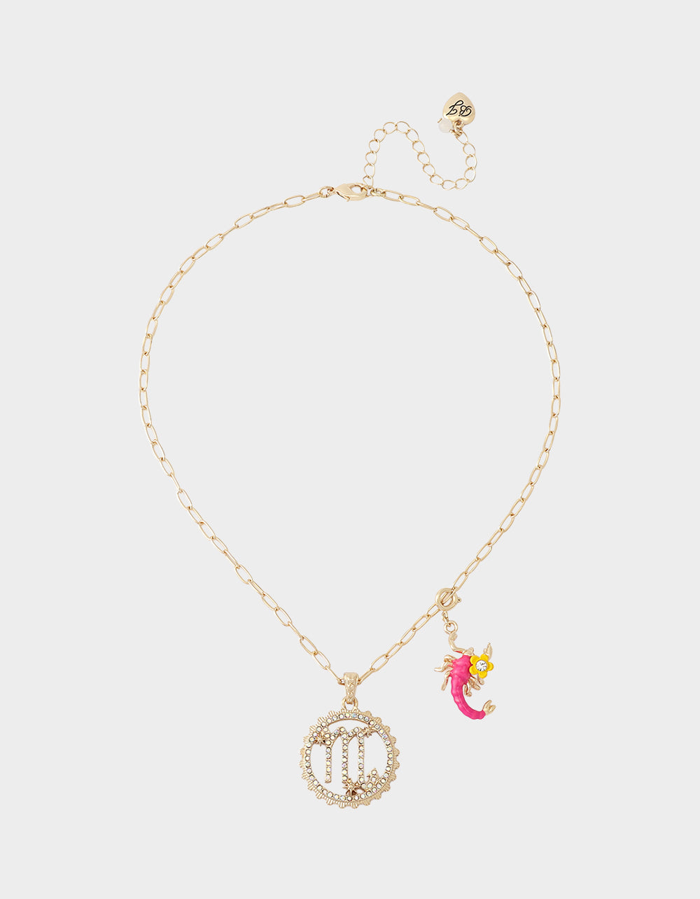 SCORPIO CHARM PENDANT PINK - Image 5