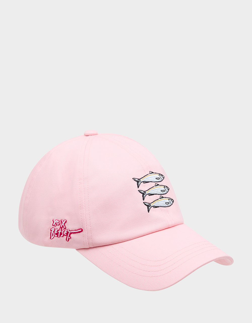 SARDINE EMBROIDERED BASEBALL CAP PINK - Image 2