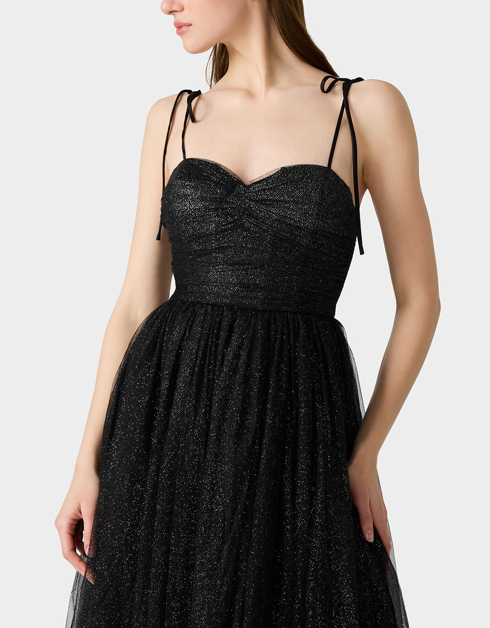 GLITTER TULLE MULTI BLACK - Image 5