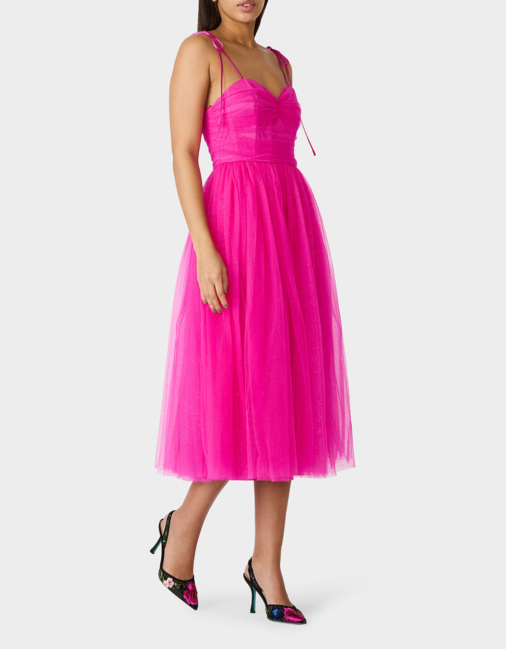 GLITTER TULLE MULTI MAGENTA - Image 3