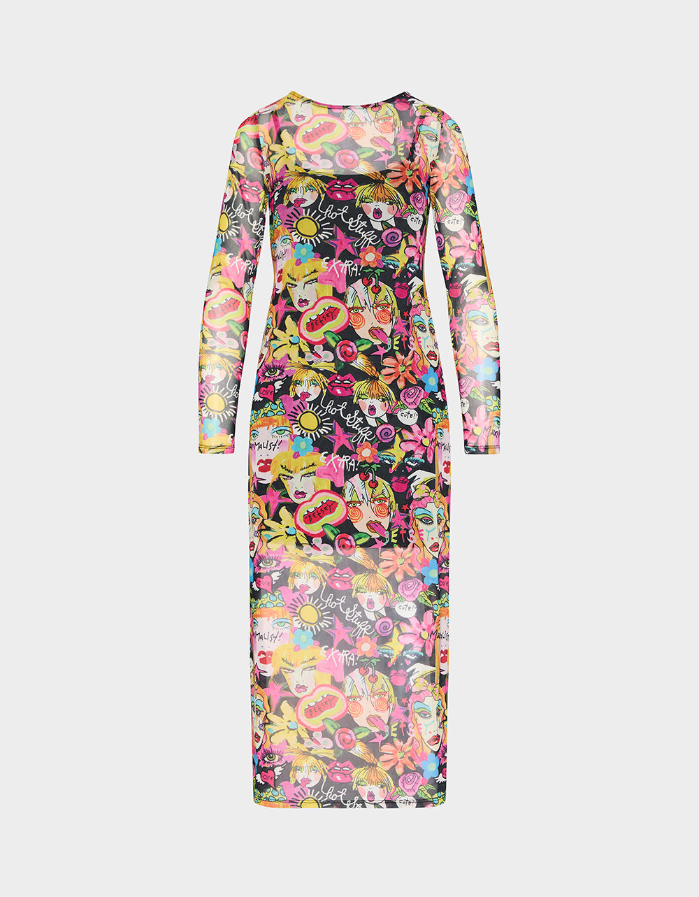 BETSEY'S ART DRESS BLACK MULTI - Image 2
