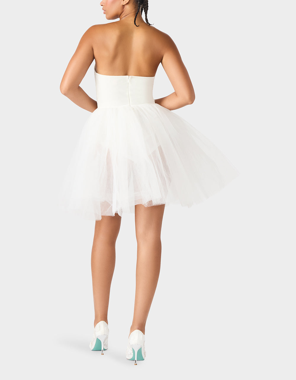 SHEER BALLERINA DRESS WHITE - Image 7