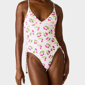 JUICY CHERRY ONE PIECE SWIMSUIT PINK MULTI