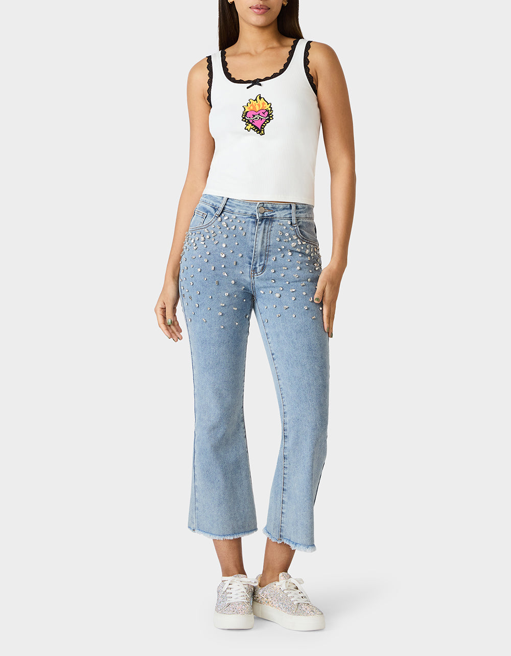BETSEY ICON TANK TOP WHITE - Image 4