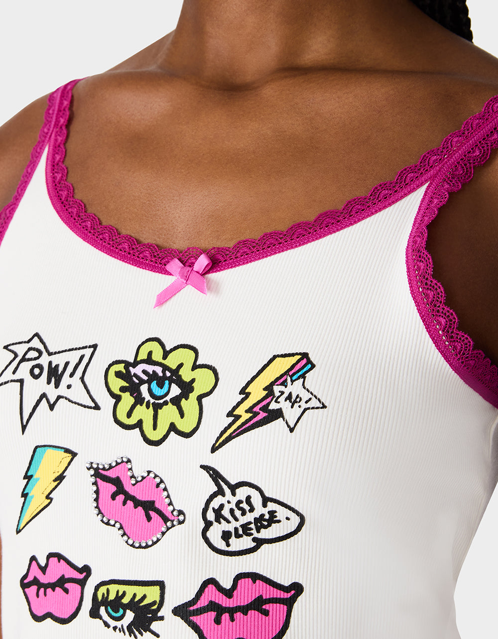 BETSEY ICON CLUSTER TANK WHITE - Image 6