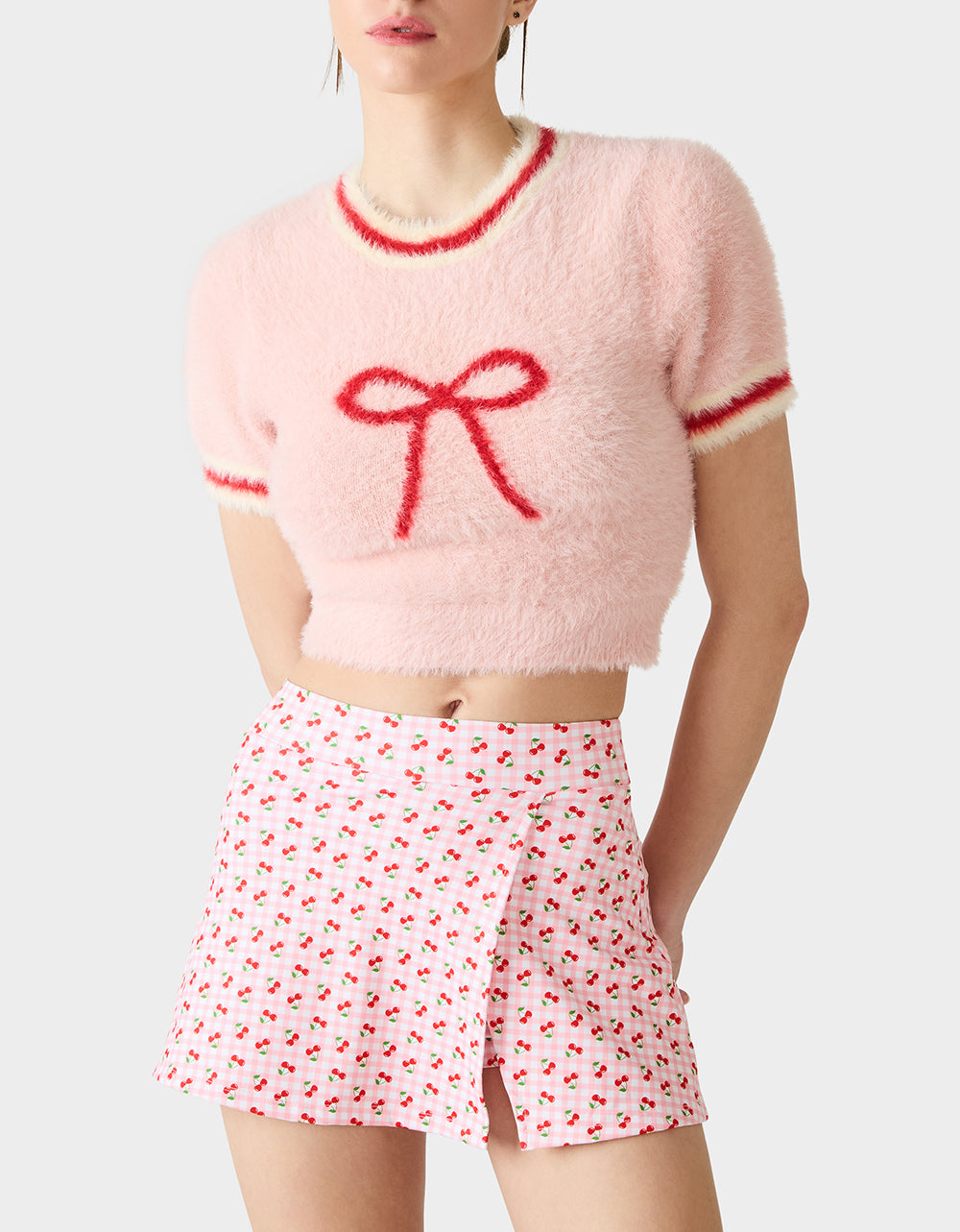 BETSEY'S BOW SWEATER PINK - Image 5