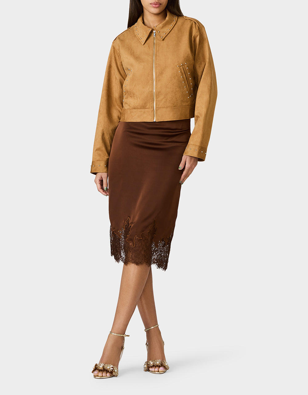RODEO STUD JACKET CAMEL - Image 6