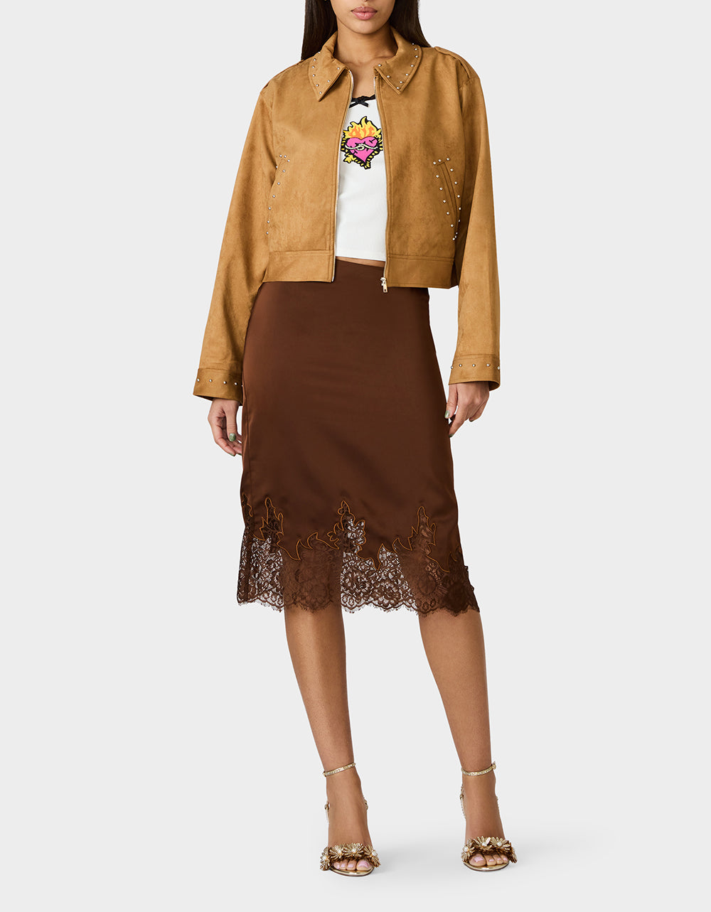 RODEO STUD JACKET CAMEL