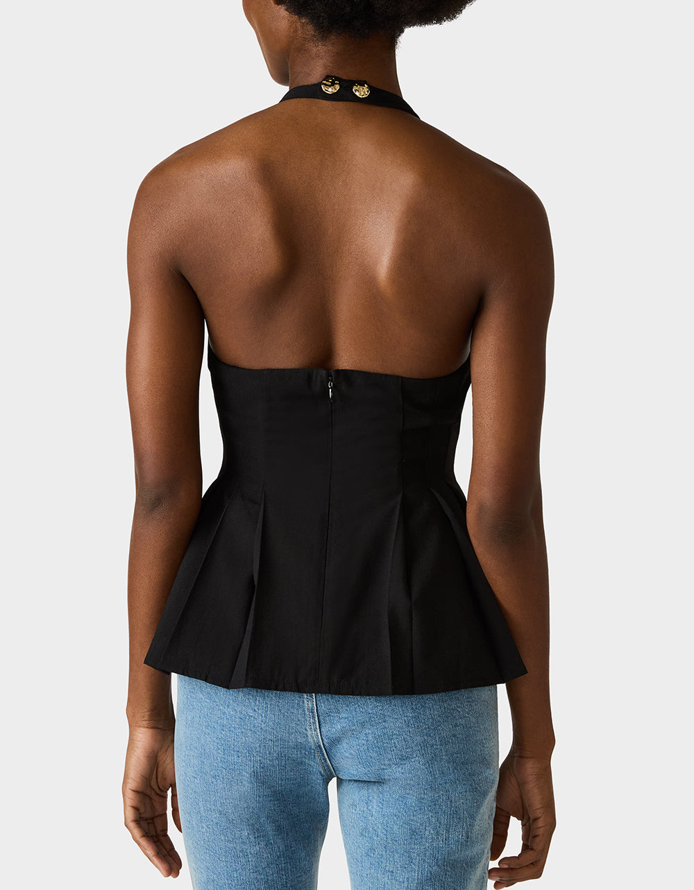 BUTTERCUP BUTTON TOP BLACK - Image 4