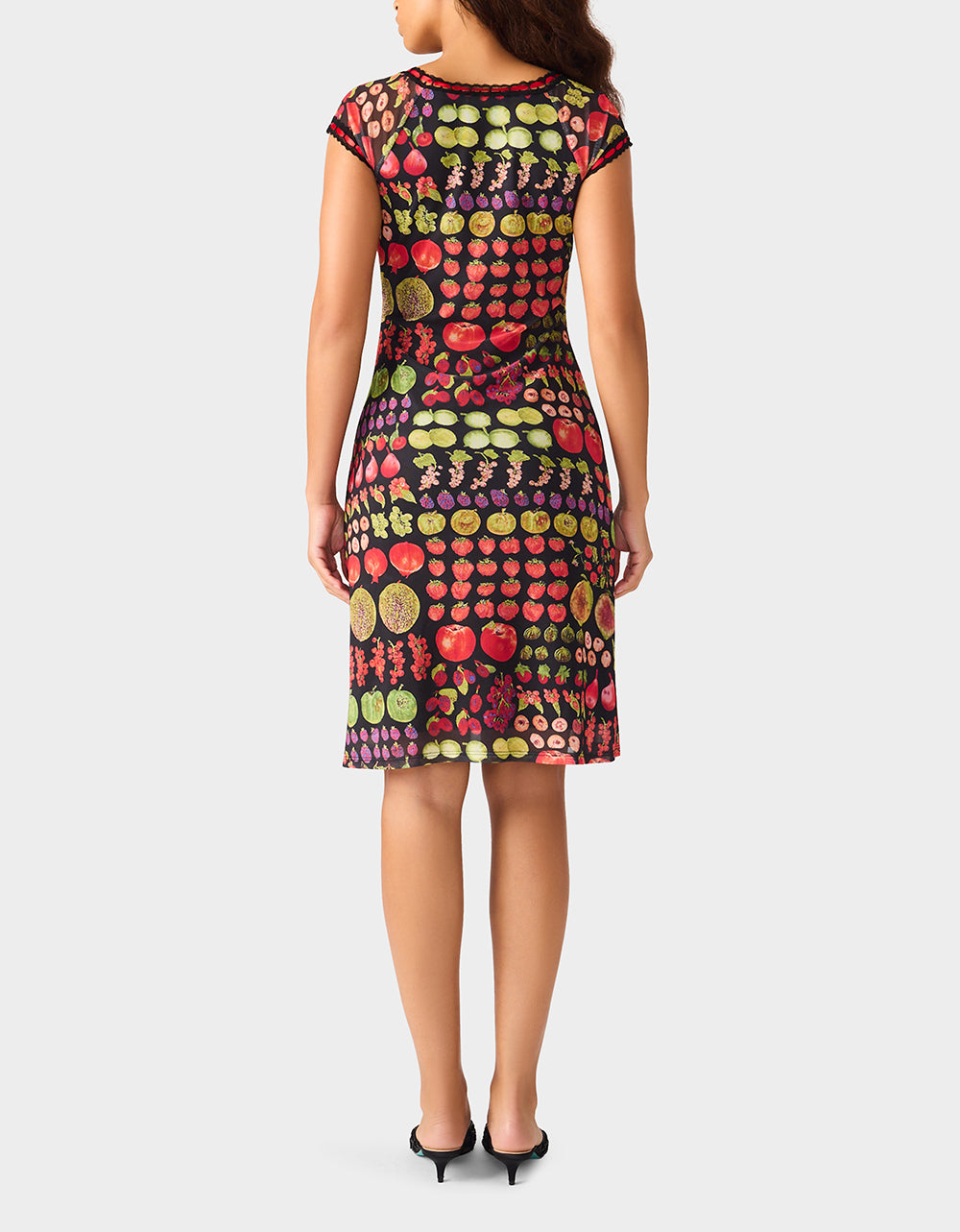 BETSEY'S FRUIT DRESS BLACK MULTI - Image 6