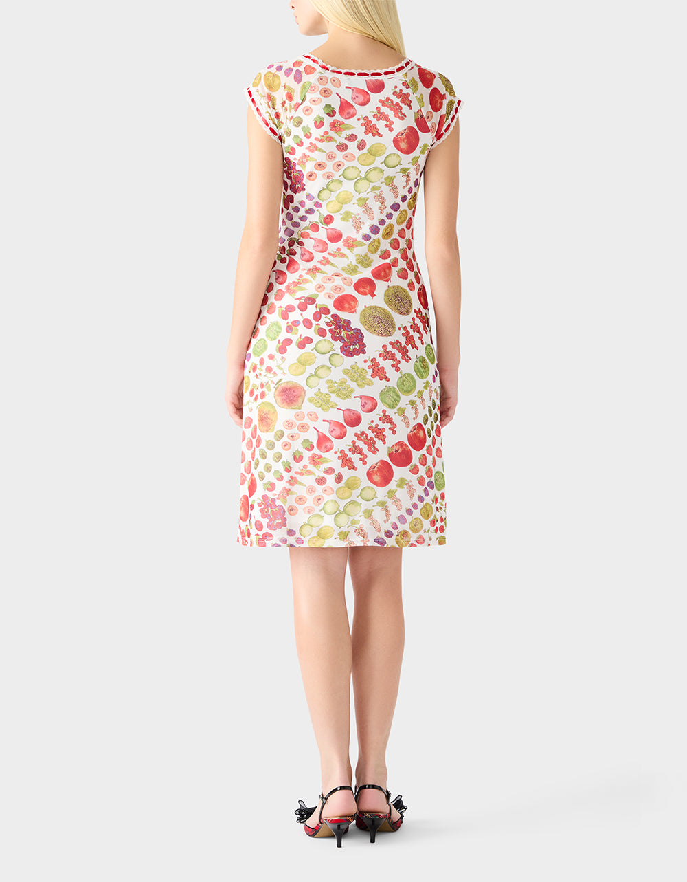 BETSEY'S FRUIT DRESS WHITE MULTI - Image 4
