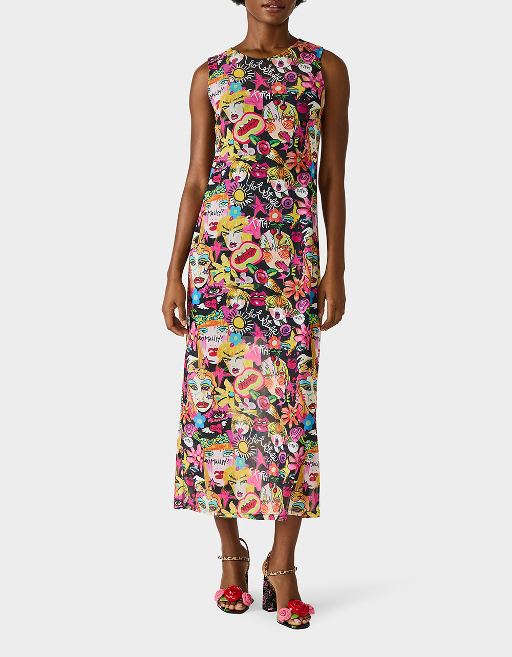 BETSEY'S ART TANK DRESS BLACK MULTI - Image 6