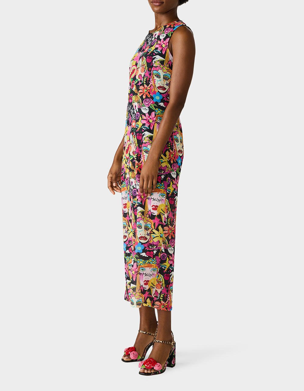 BETSEY'S ART TANK DRESS BLACK MULTI - Image 5
