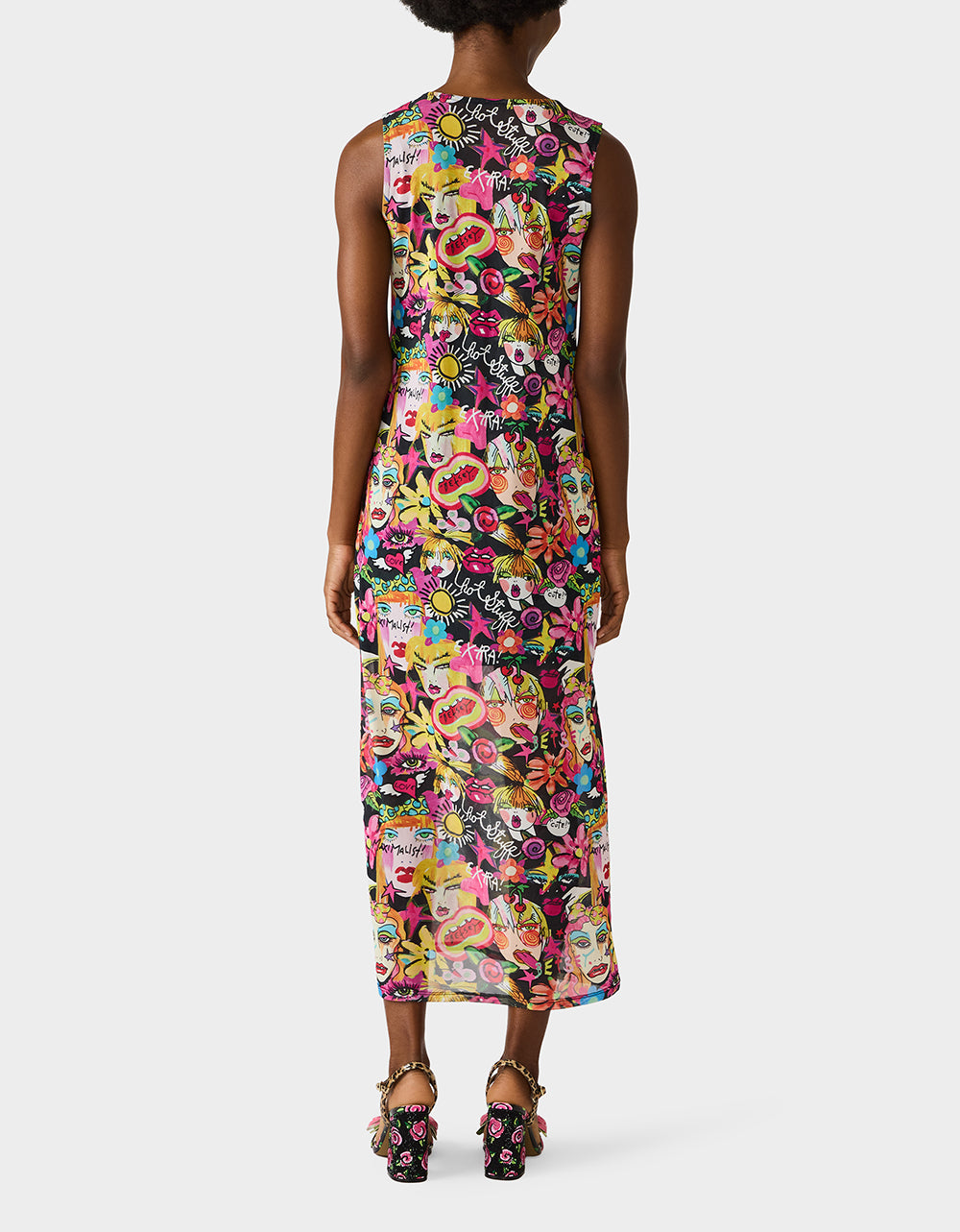 BETSEY'S ART TANK DRESS BLACK MULTI - Image 3