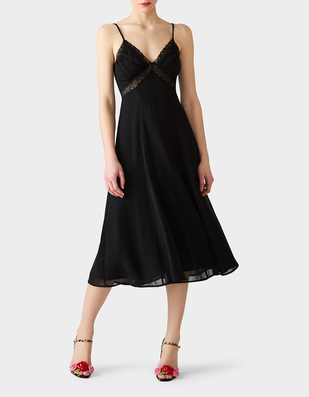 OBSIDIAN SLIP DRESS BLACK - Image 3