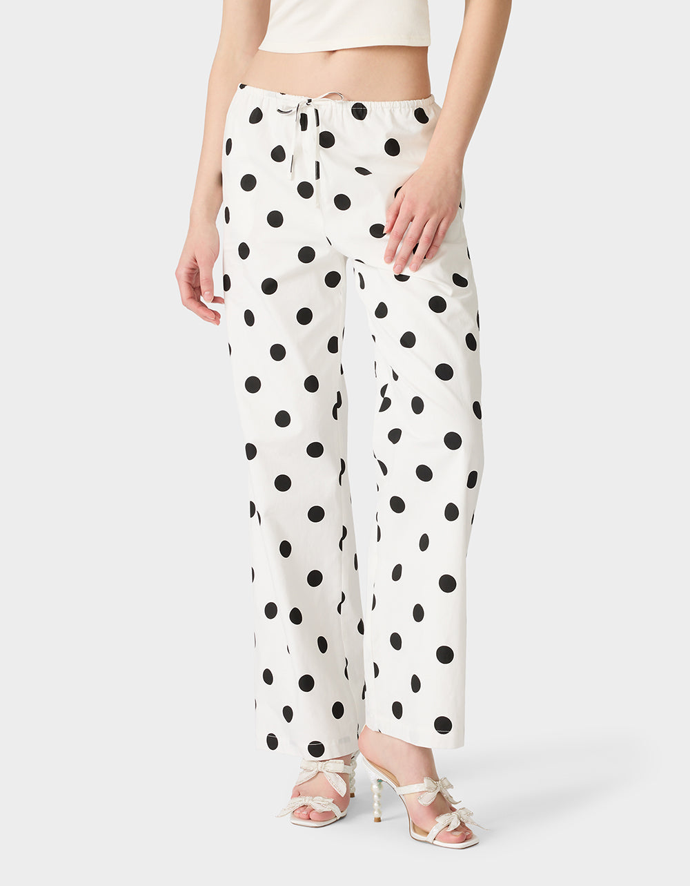 DOTTY DARLING PANTS WHITE - Image 3