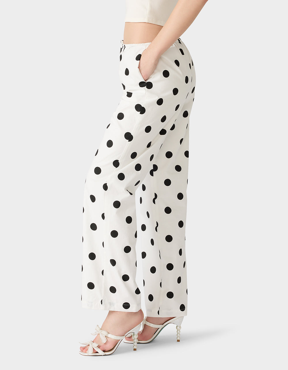 DOTTY DARLING PANTS WHITE - Image 5