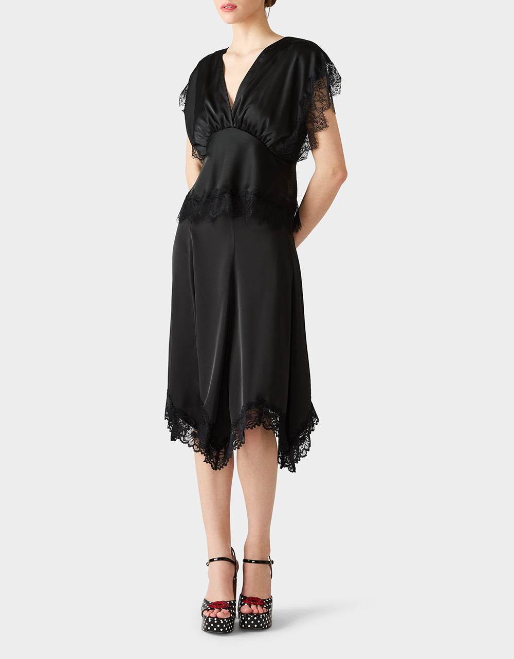 LACE LINES TOP BLACK - Image 3