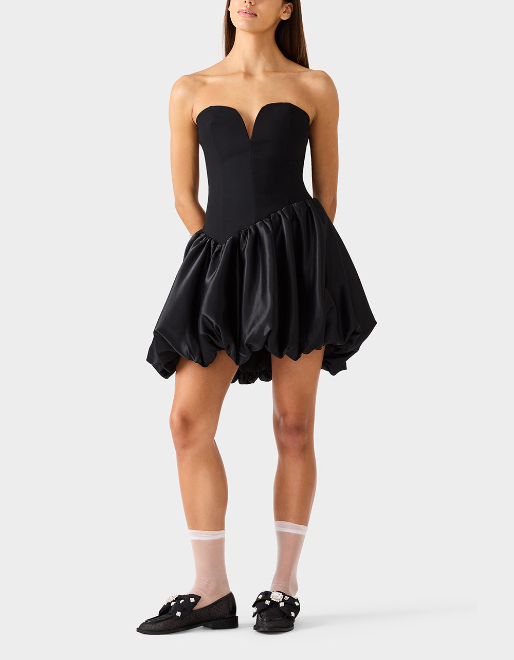 BUBBLE SOIREE DRESS BLACK