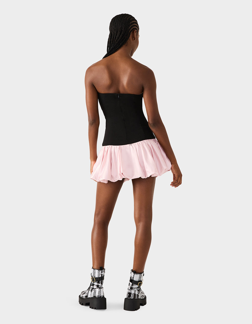 BETSEY'S BOW DRESS BLACK MULTI - Image 4