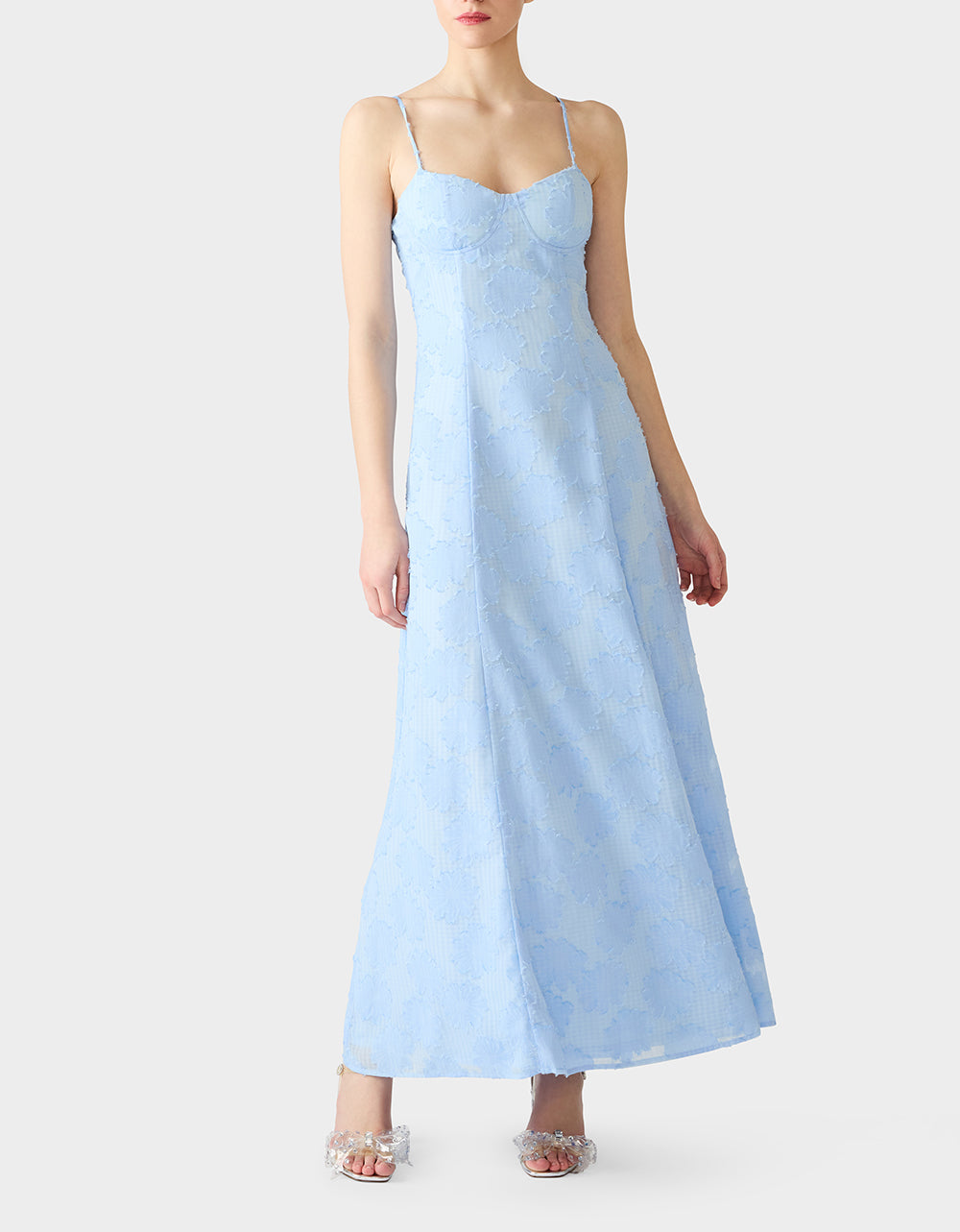 DAYDREAM DAISY MAXI DRESS LIGHT BLUE - Image 4