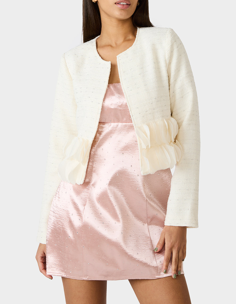 RUFFLE SOCIETY BLAZER CREAM - Image 3