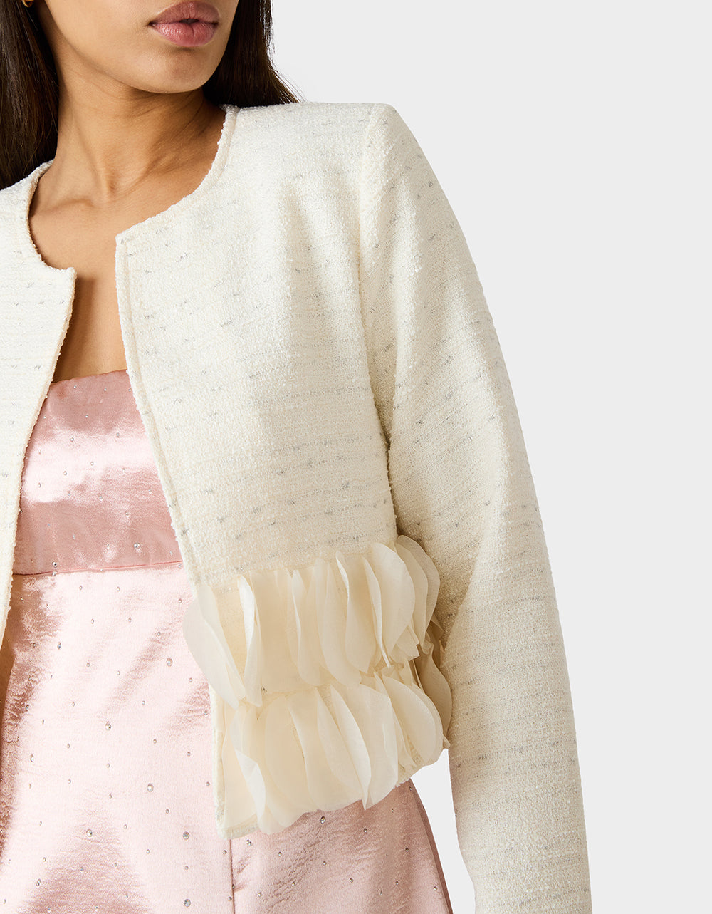 RUFFLE SOCIETY BLAZER CREAM - Image 5