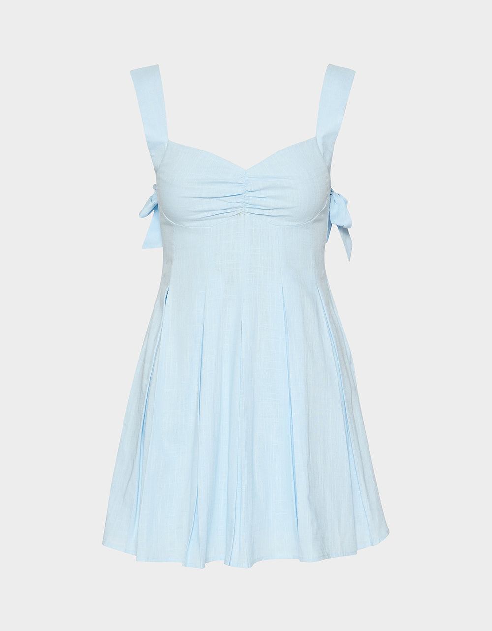 BLUEBEL BOW DRESS LIGHT BLUE - Image 2