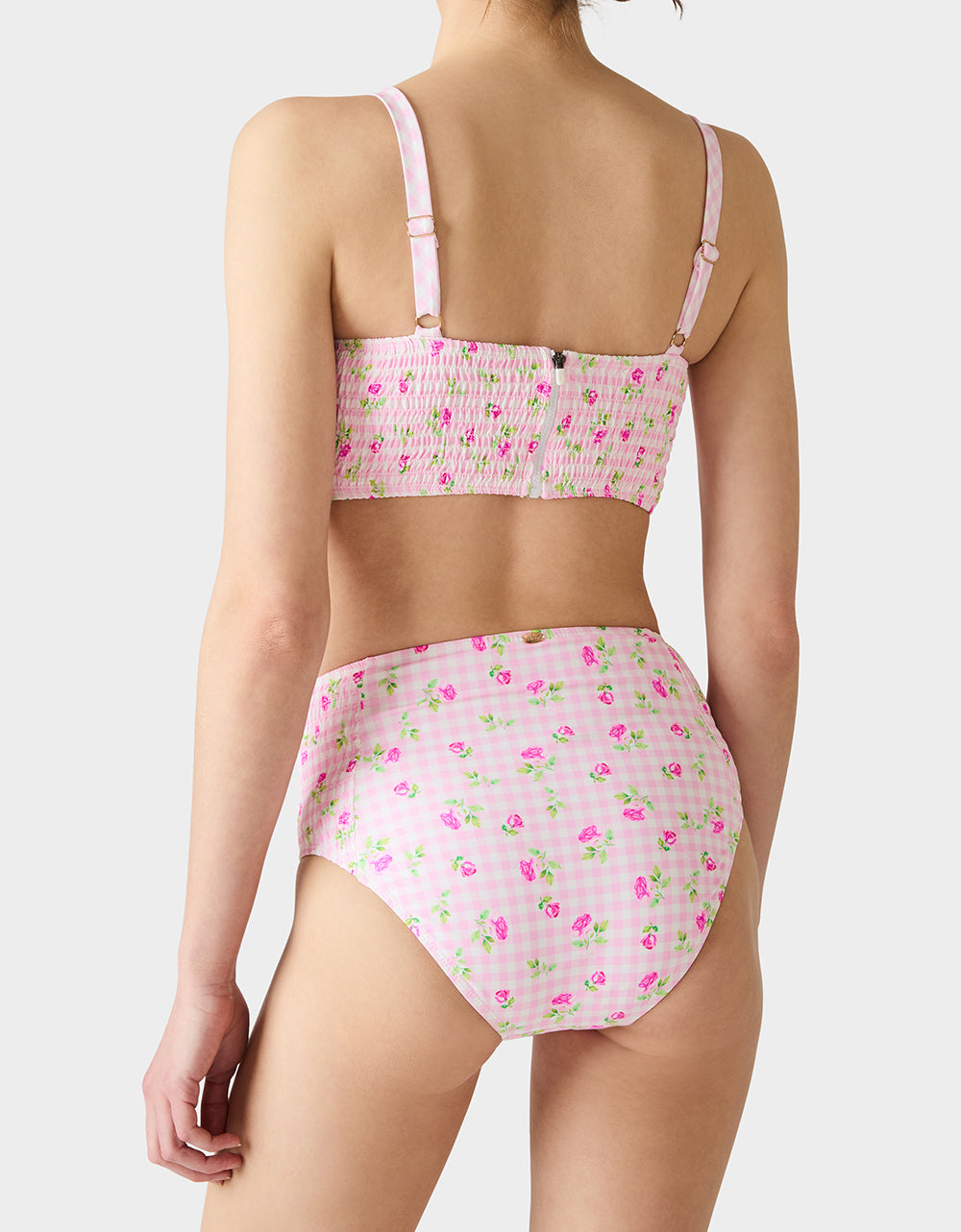 GINGHAM ROSE BIKINI SET PINK - Image 5