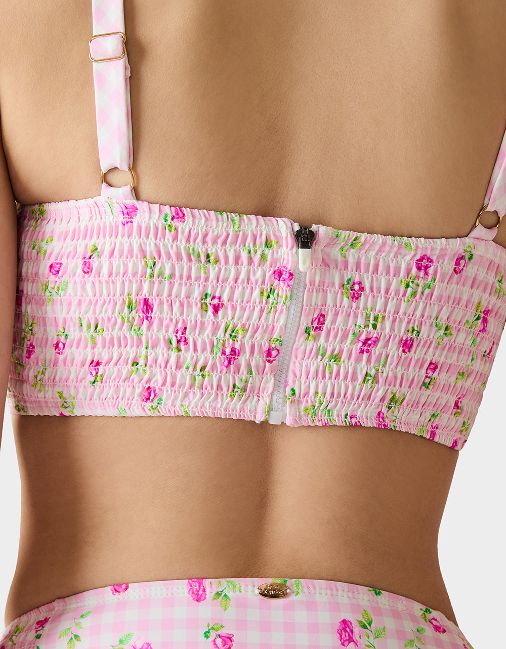 GINGHAM ROSE BIKINI SET PINK - Image 6